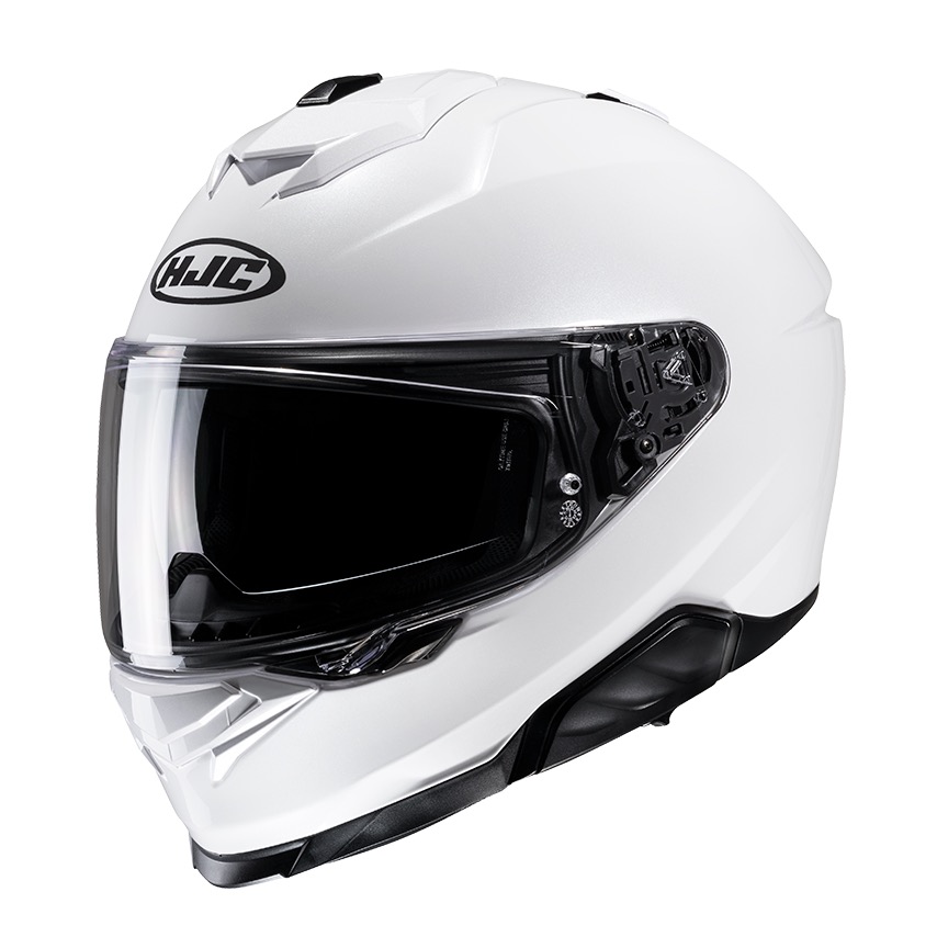 casco moto mujer HJC I71 blanco visor solar